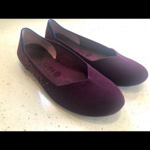 Rothys 8.5 ballet flats fig python color